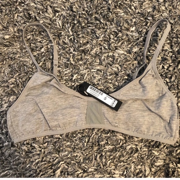 ♥️JOES JEANS GREY BASIC BRALETTE NWT $50 VALUE - Picture 3 of 4